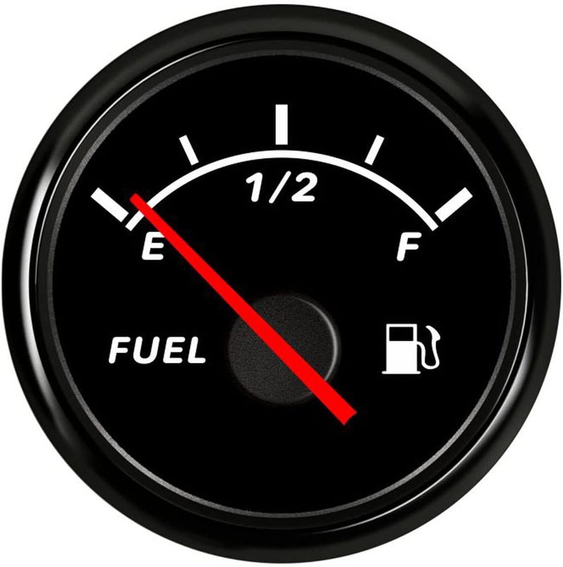 DunkTeam 52mm(2") Marine Fuel Level Gauge Electric Boat Fuel Level Meter Gas Fuel Tank Meter 0-190 ohm with Backlight for for Universal AUTO Car Truck Vehicle RV - Image 1
